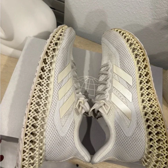 Adidas Women's Cream 4D Sneakers - Picture 4 of 8